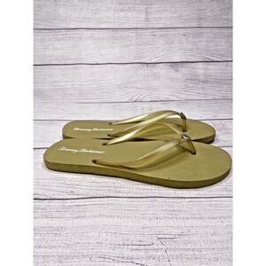 Tommy Bahama‎ flip flops womens size 10 Gold